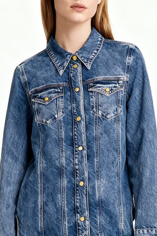 Biologisch Katoenen Spijkerblouse - Blauw