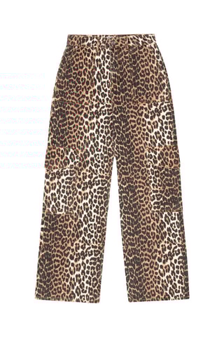 Biologisch Katoenen Jeans Hoge Taille - Beige