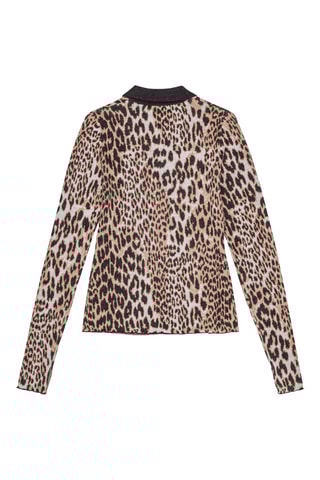 Merinoswollen Top - Beige en Zwart