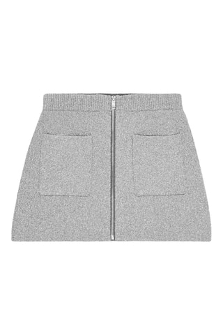 Wollen Minirok - Lichtgrijs