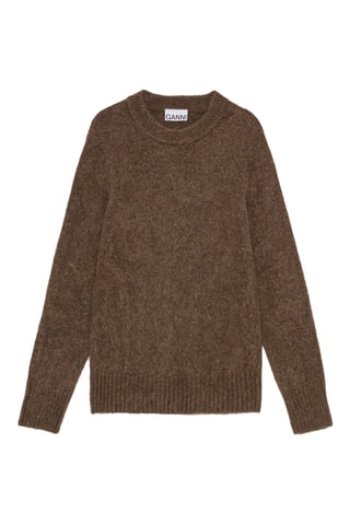 Alpacawollen en Wollen Trui - Donkerbruin