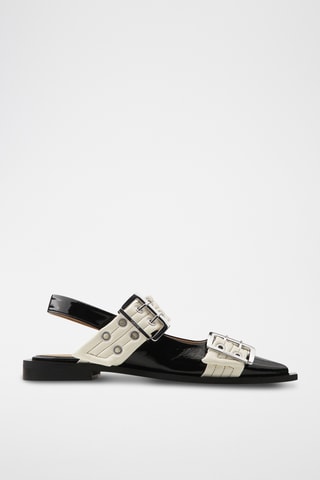 Gelakte Ballerina’s - Zwart en Wit