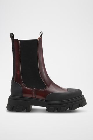 Chelsea Boots - Zwart en Bordeauxrood