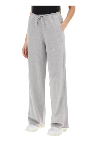 Biologisch Katoenen Broek Wide Legs - Gemêleerd Grijs