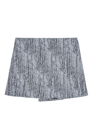 Biologisch Katoenen Wikkelrok - Grijs en Zwart