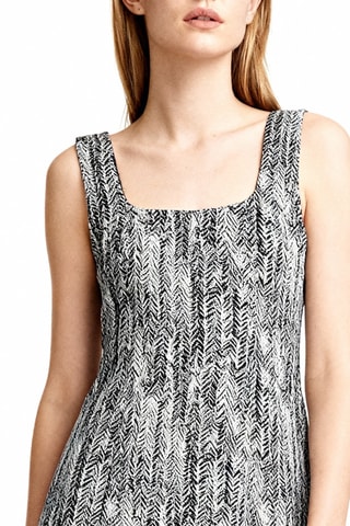 Biologisch Katoenen Trapeziumjurk - Blauw