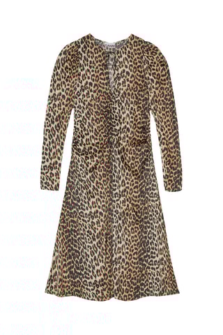 Midi-jurk - Zwart en Bruin