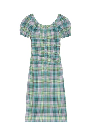 Biologisch Katoenen Midi-jurk - Groen