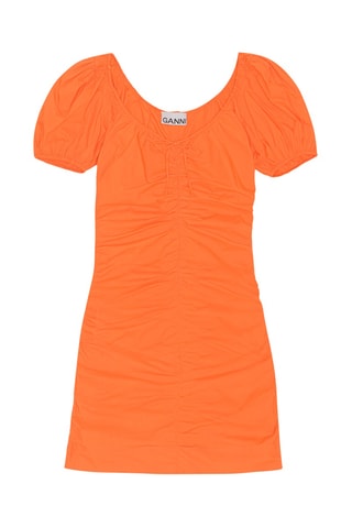 Rechte Biologisch Katoenen Jurk - Oranje