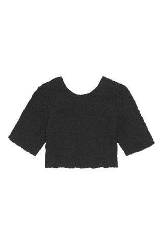 Biologisch Katoenen Crop Top - Zwart