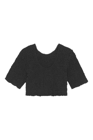 Biologisch Katoenen Crop Top - Zwart