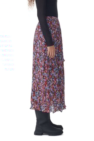 Plissérok - Rood en Hemelsblauw