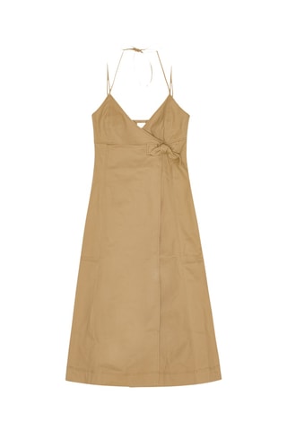 Mouwloze Biologisch Katoenen Jurk - Beige