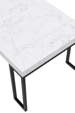 Mesa extensible Glam - Blanco y negro