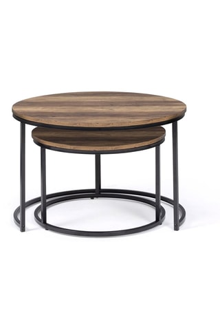 2 mesas de centro encajables Eliza - 70 x 46 x 70/54 x 35,5 x 54 cm