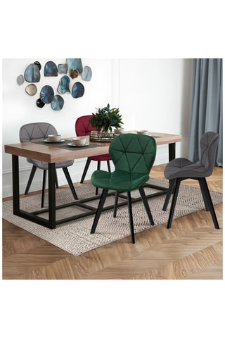 4 sillas de madera Daisy - 46 x 79 x 50 cm