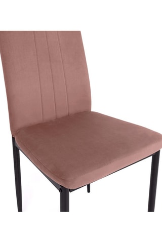 6 sillas Jade - 39 x 96 x 41,5 cm - Tapizado de terciopelo