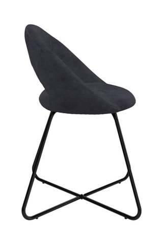 2 sillas Malone - Gris oscuro y negro