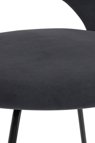 2 sillas Malone - Gris oscuro y negro