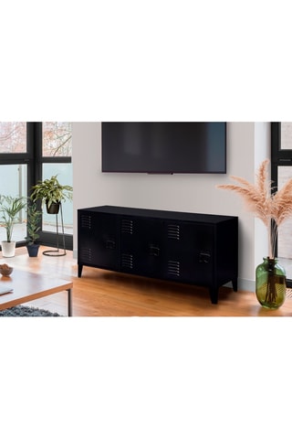 Mueble de TV de 3 puertas Storen - Negro