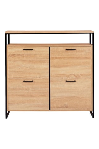 Zapatero de 4 puertas abatibles Alan - 100 x 97 x 23 cm