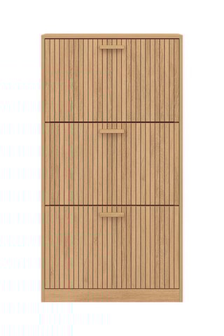 Zapatero de 3 puertas abatibles Faustine - 60 x 24 x 113 cm