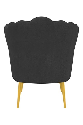 Sillón Arielle - Gris y dorado