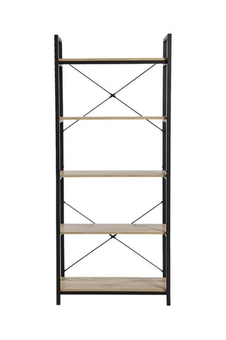 Estantería Manufacture -  Negro e imitación madera