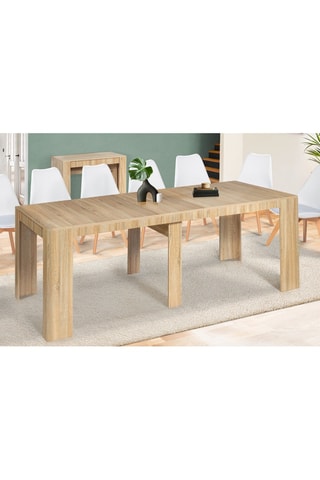 Consola extensible Nora - 
Imitación madera