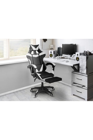 Silla con ruedas - Negro y blanco