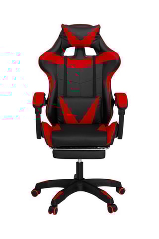 Silla con ruedas - Negro y rojo