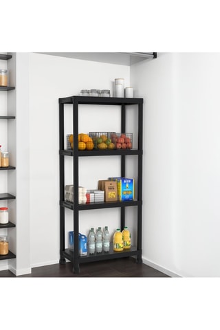 Estantería de 4 niveles - Negro