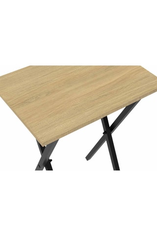 2 mesas auxiliares plegables Memphis - 48 x 36 x 65 cm