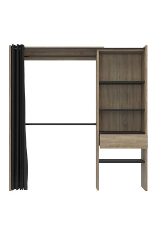 Vestidor extensible - Natural y negro