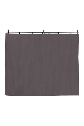 2 cortinas universales para pérgola - Gris