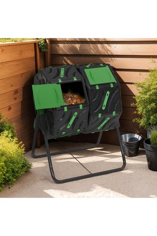 Compostador giratorio - 2 x 70 l