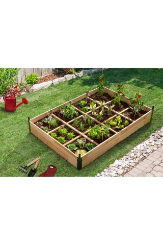 2 invernaderos para huerto de madera - 115 x 80 x 54 cm