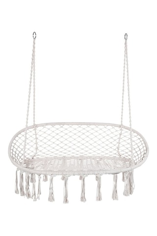 Banco 2 plazas de macramé para colgar