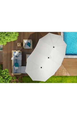 Sombrilla doble - 4,5 x 2,6 x 2,4 m - 4,5 x 2,6 m