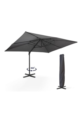 Sombrilla 360° excéntrica con funda - 12 m²