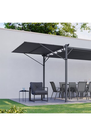 Toldo inclinable para pérgola Marina