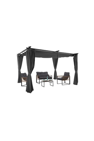 Pérgola Marina - 3,95 x 2,2 x 2,9 m - Negro