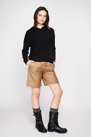 Maglia con cappuccio - Nero