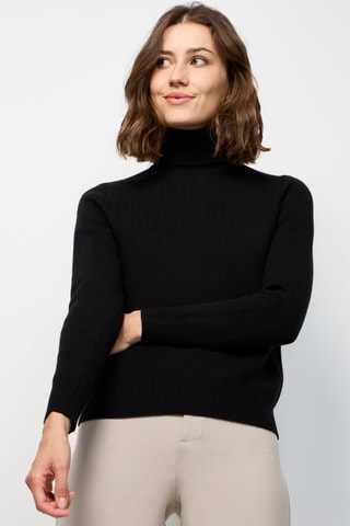 Maglia in misto cashmere - Nero