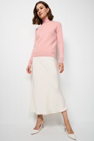 Maglia in misto cashmere - Rosa
