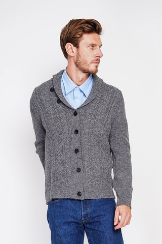 Cardigan - Grigio melange
