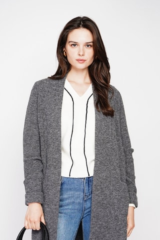 Cardigan lungo - Grigio