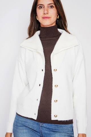 Cardigan oversize - Bianco