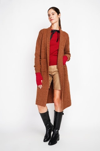 Cardigan lungo - Marrone