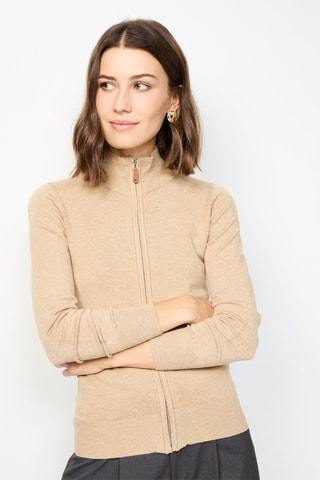 Cardigan - Beige melange